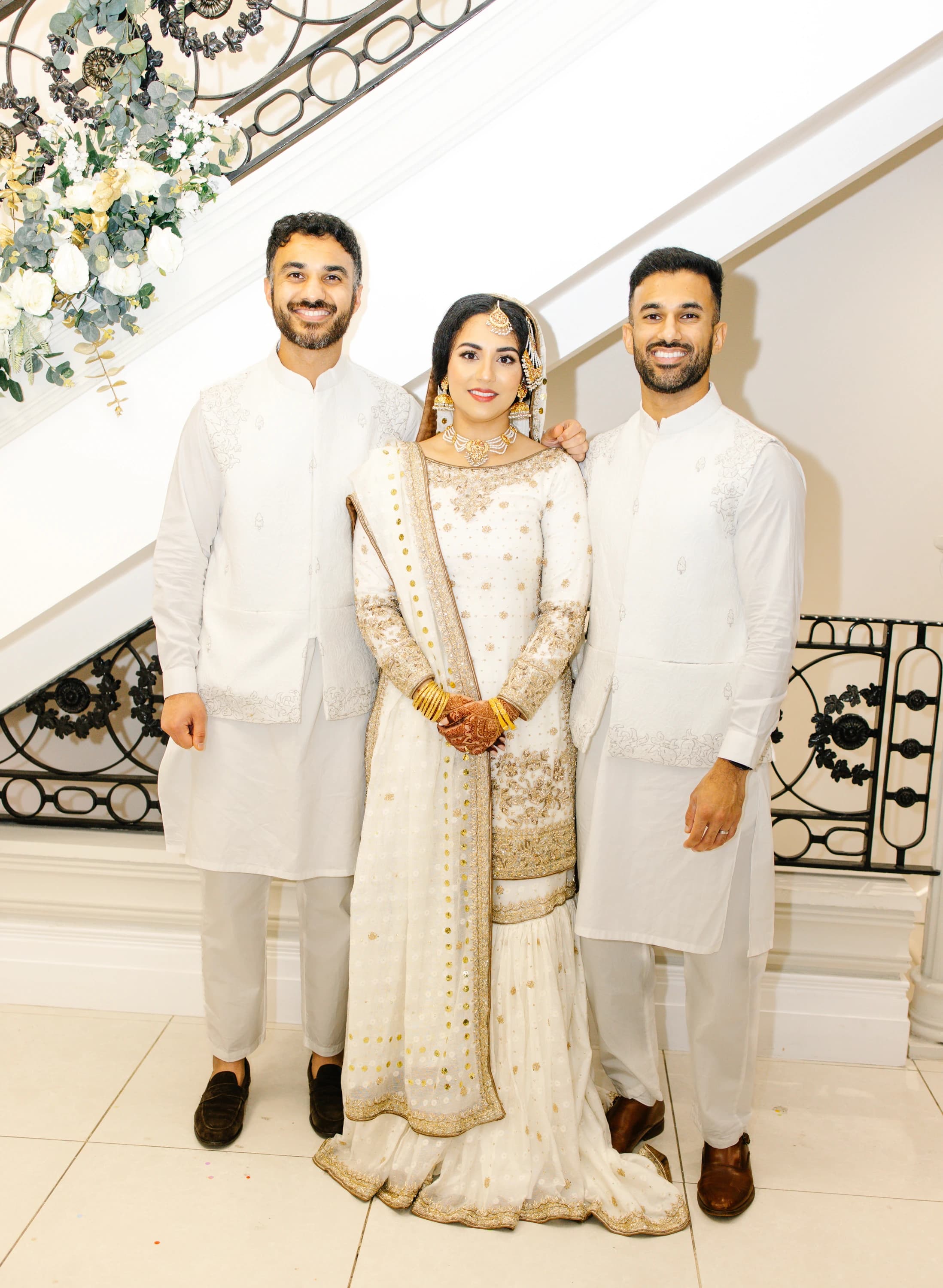 A wedding portrait photographed by Miftah Photography